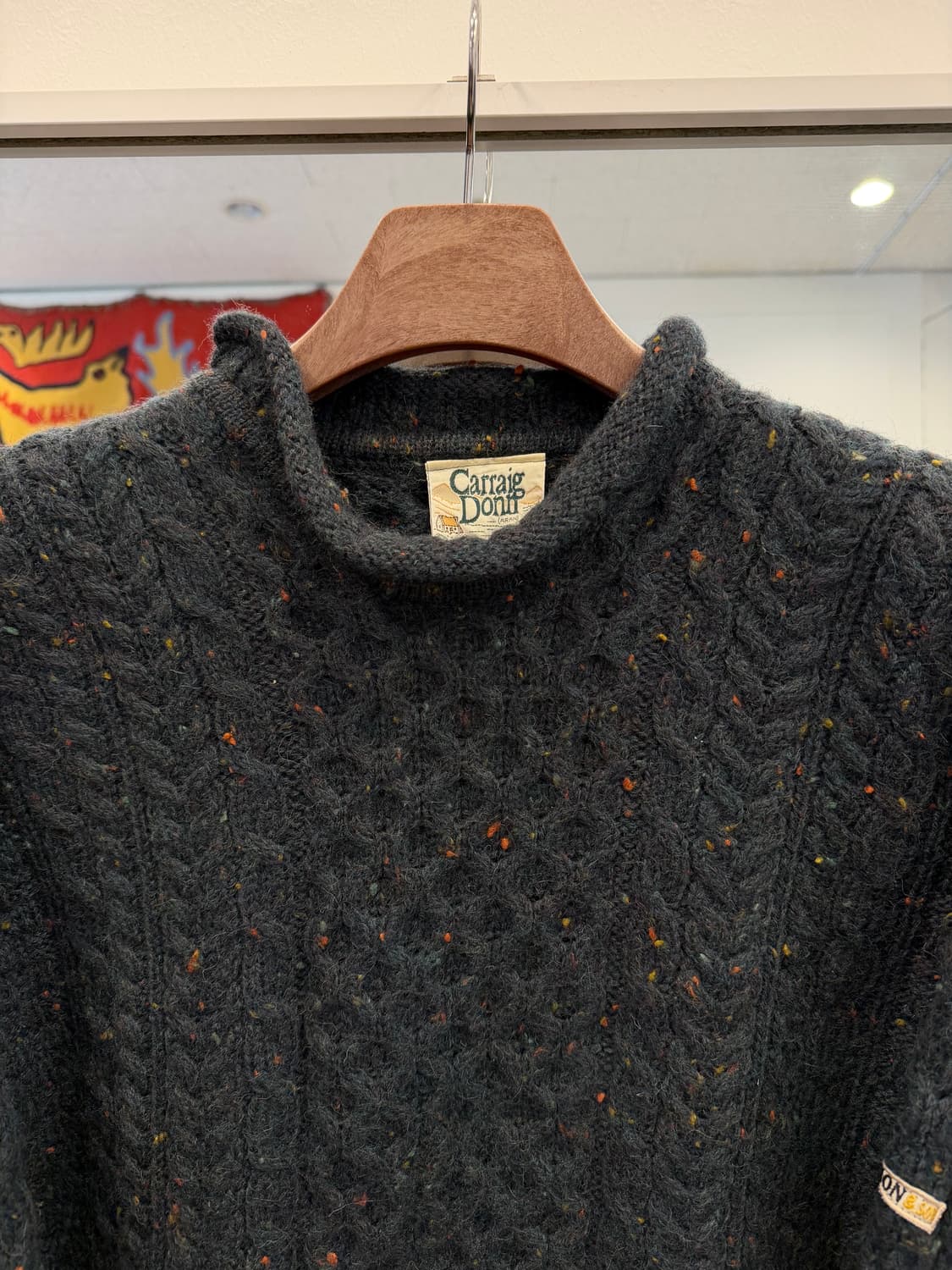 90s Carring Donn 케이블 피셔맨 아란 니트 (Ireland) 상품이미지2