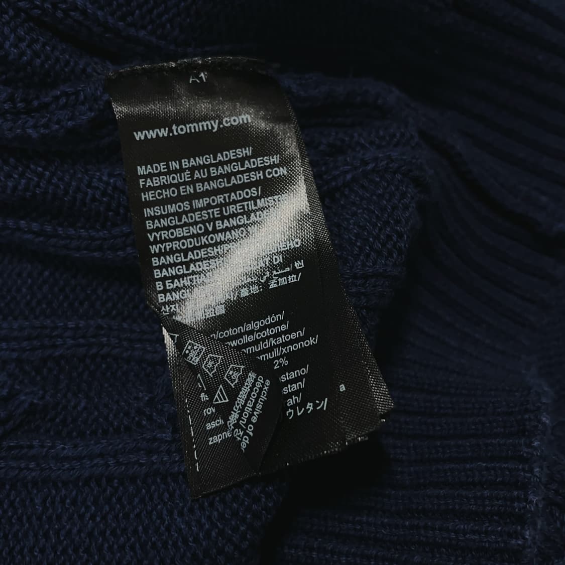 [정품] 타미 네이비 꽈배기 니트 [ XL ] 상품이미지4