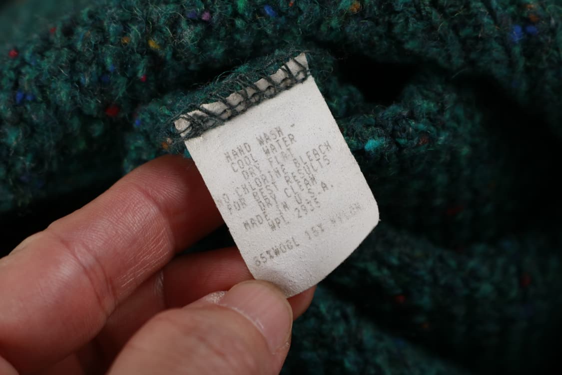 [L] 90's USA 오르비스 하프집업 풀오버 울스웨터 상품이미지5