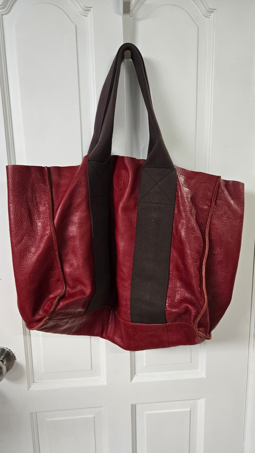 마크제이콥스 빈티지 레드 레더 쇼퍼백 상품이미지4