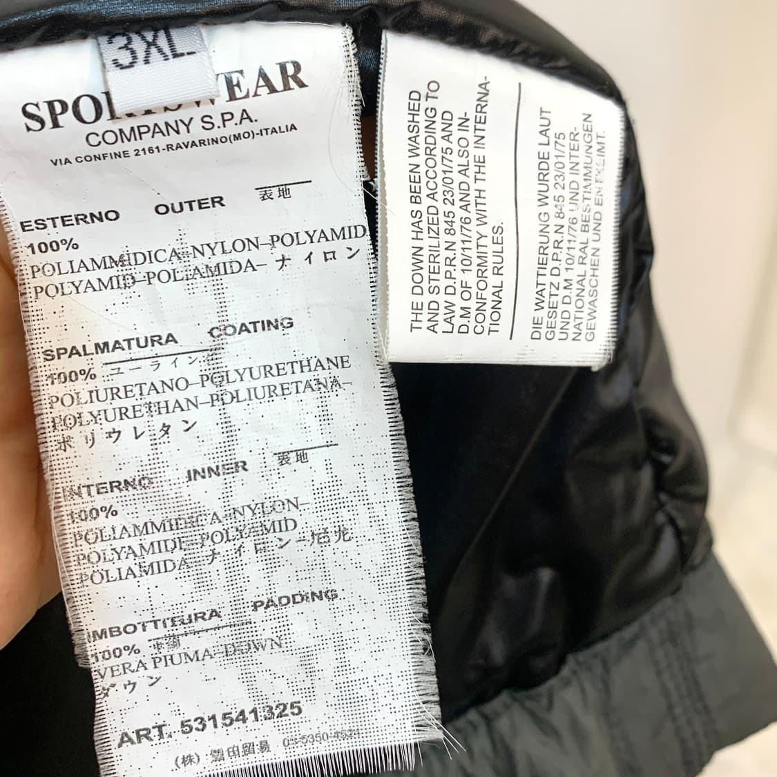 스톤아일랜드 와펜 다운 패딩 자켓 3XL 상품이미지10