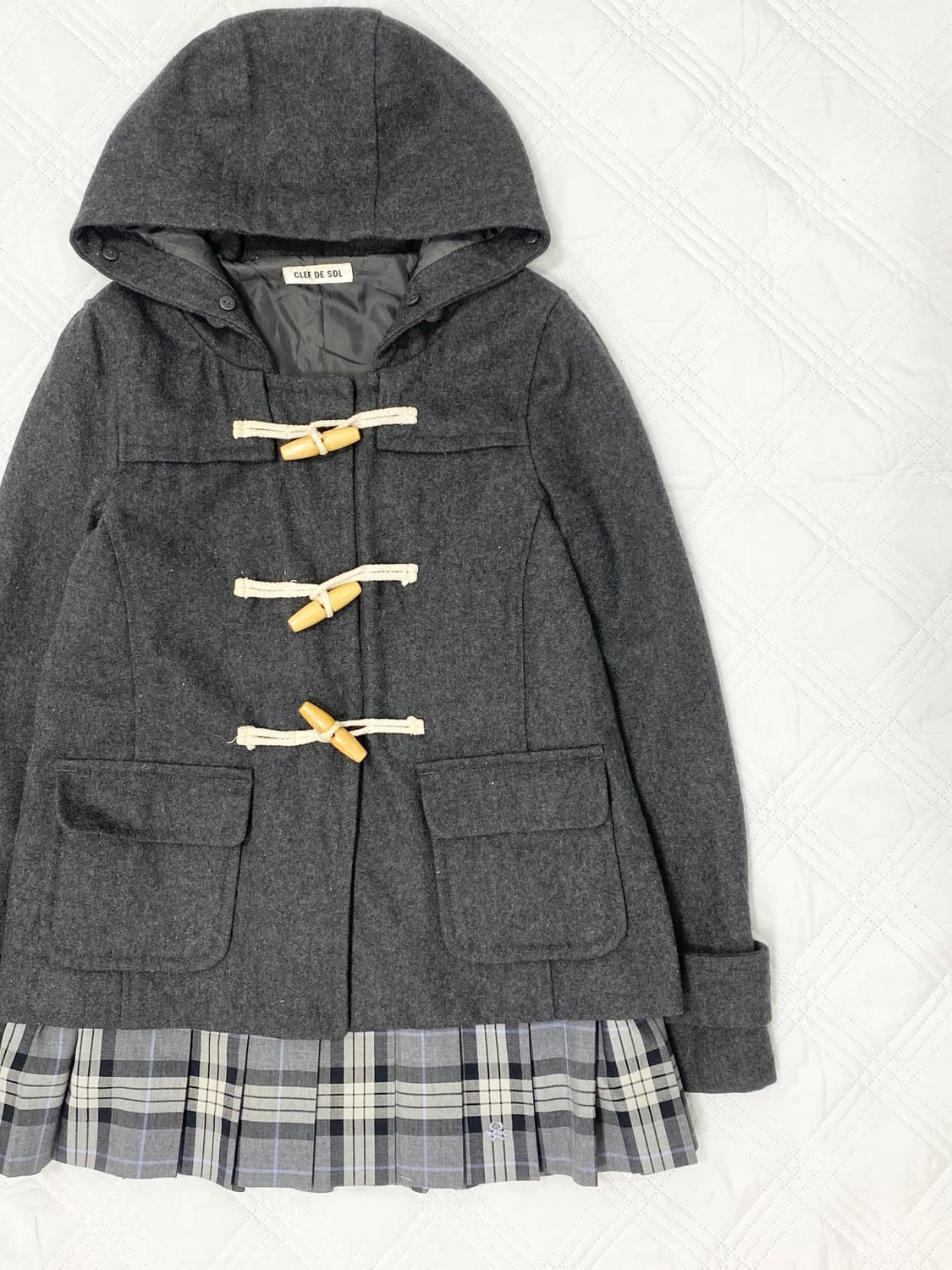 ꒰ঌ 도쿄걸 차콜 떡볶이 코트 ໒꒱ 상품이미지2