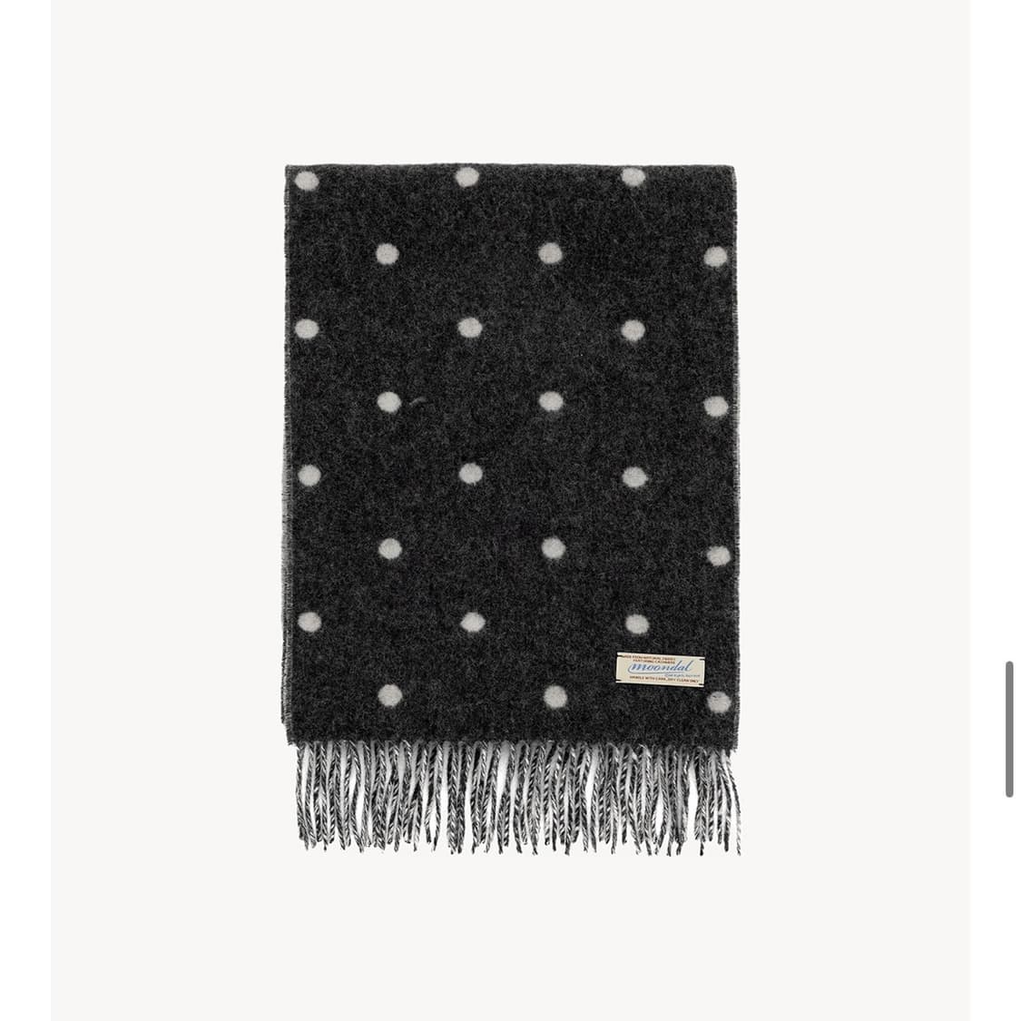 문달 캐시미어 도트 머플러 상품이미지2