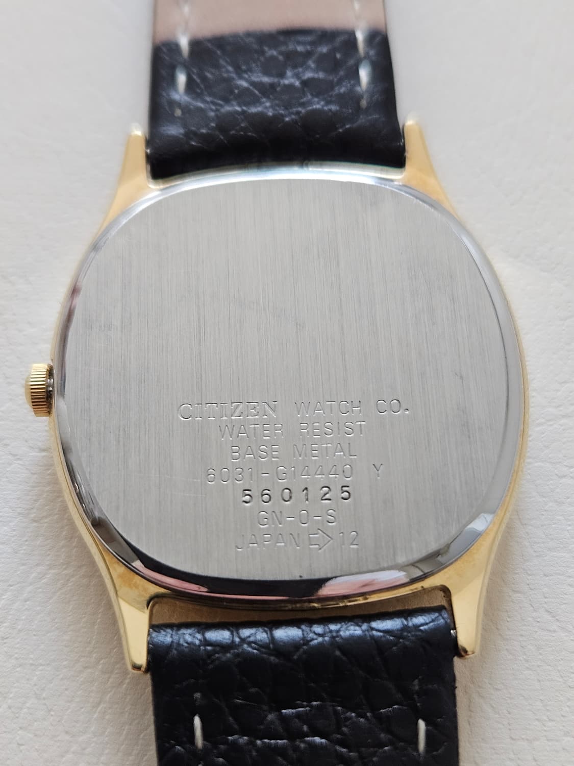 빈티지 시티즌 쿼츠 금장 가죽 시계 상품이미지7