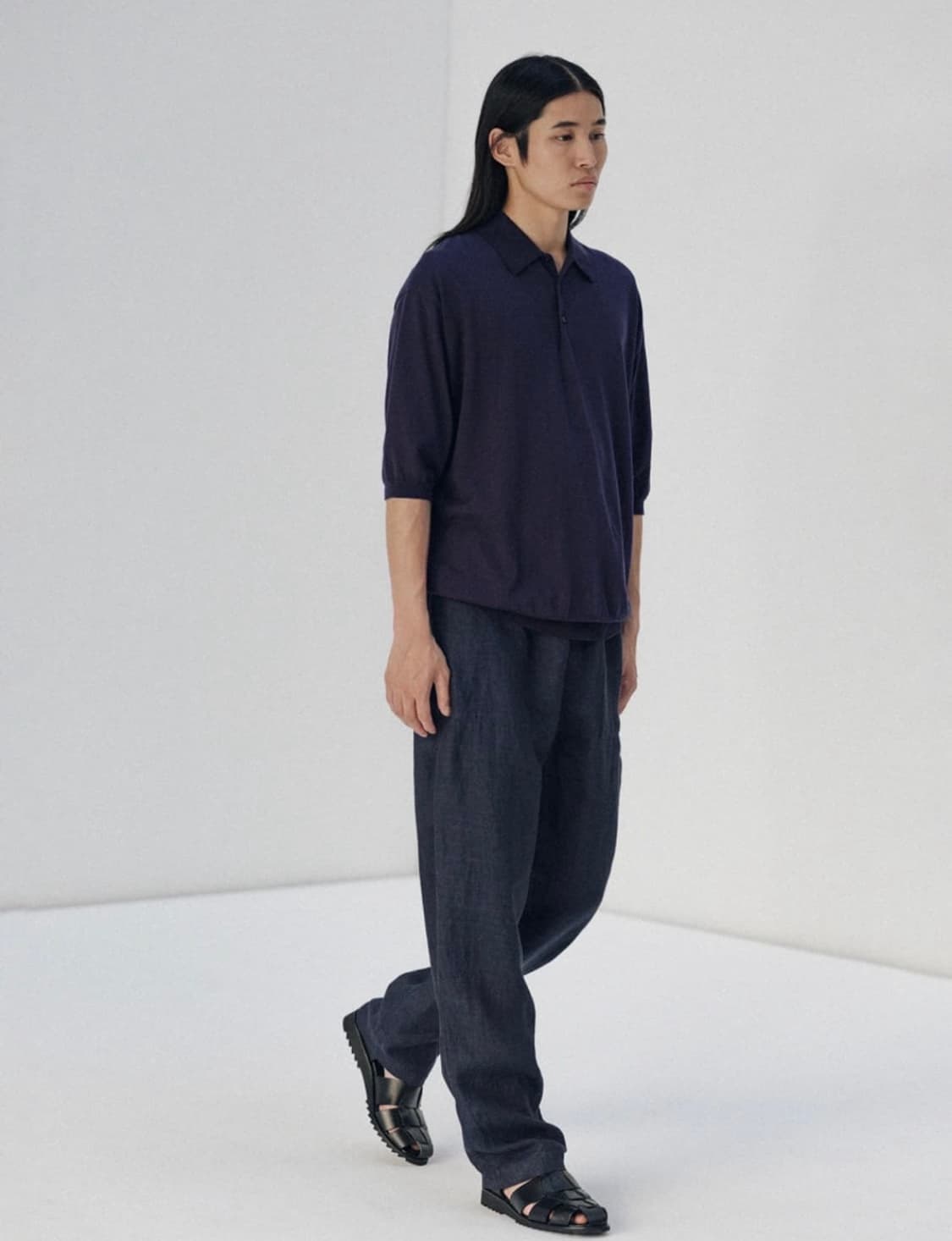 Kaptain sunshine cotton knit polo shirts 상품이미지9