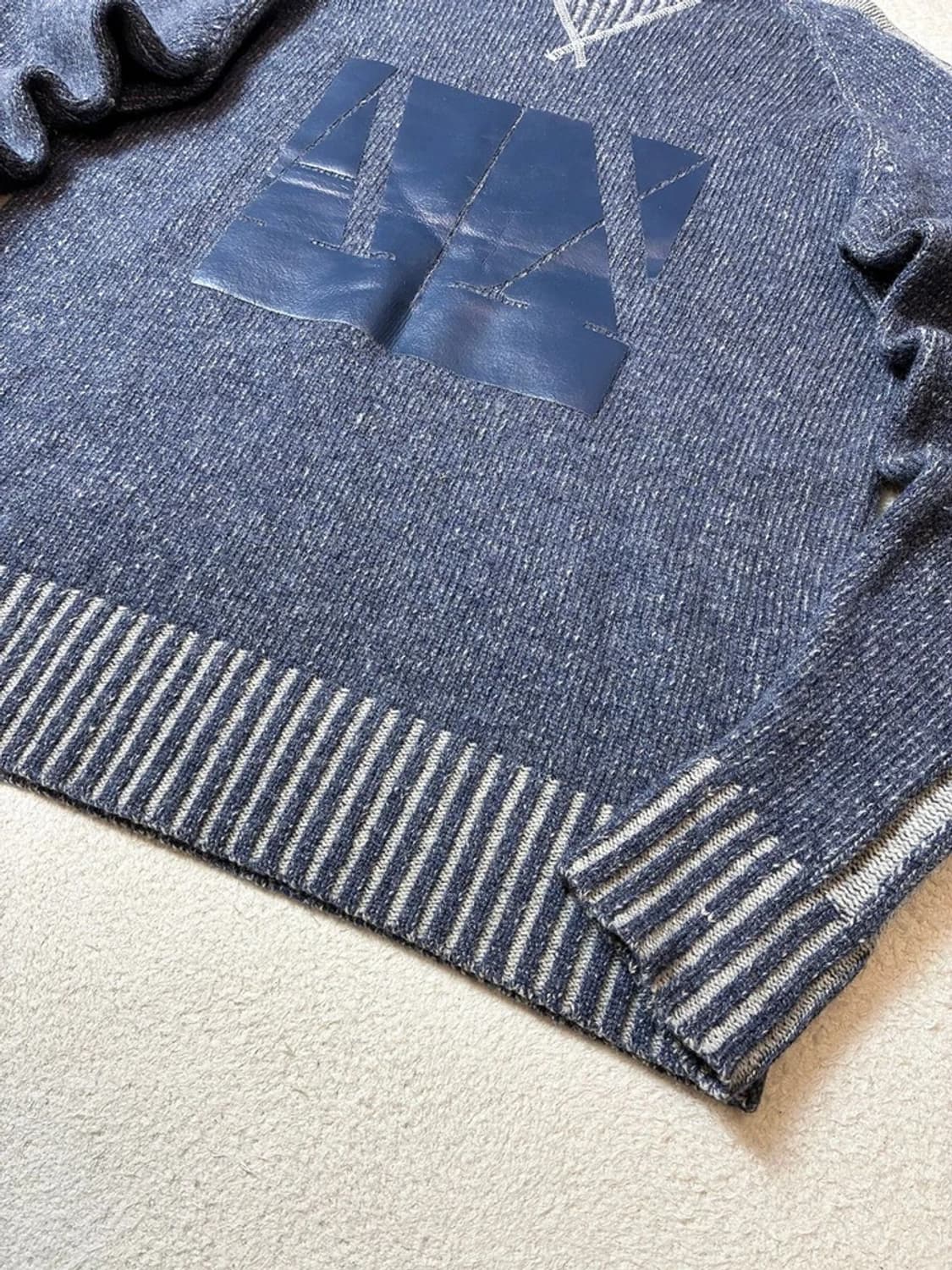 아르마니 익스체인지 00's 피그먼트 사이드라인 니트 PN7071 상품이미지4