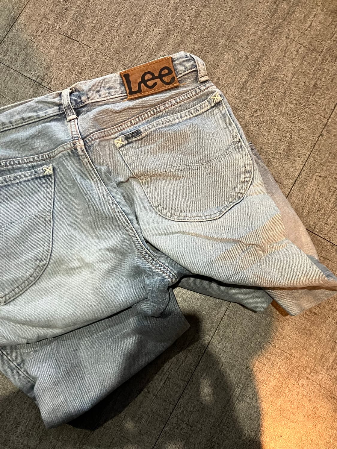 Lee 리 올드스쿨아메카지 백로고 가죽패치 데님롱팬츠 상품이미지2