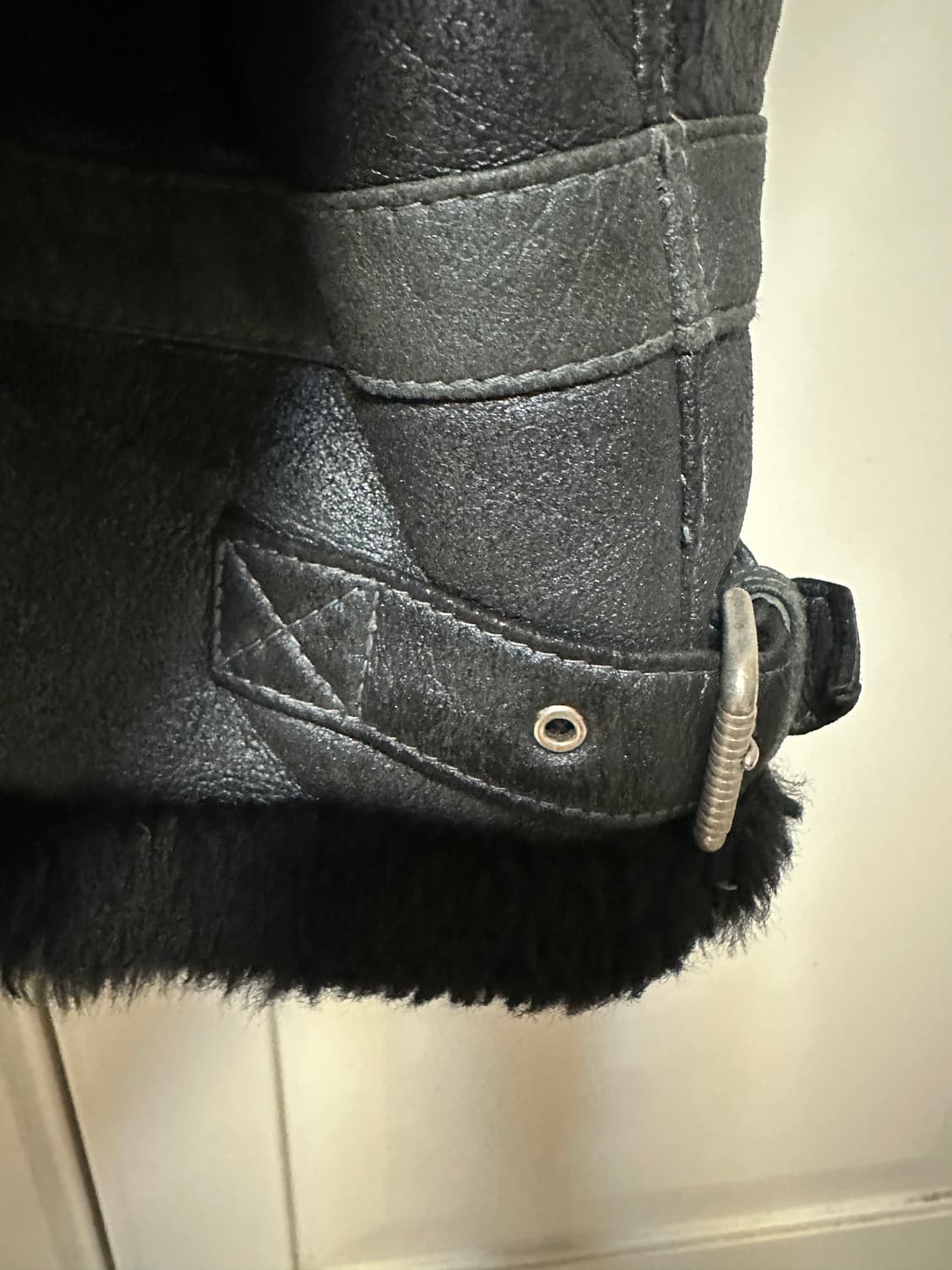 리얼 양가죽 블랙 무스탕 자켓 55 상품이미지9