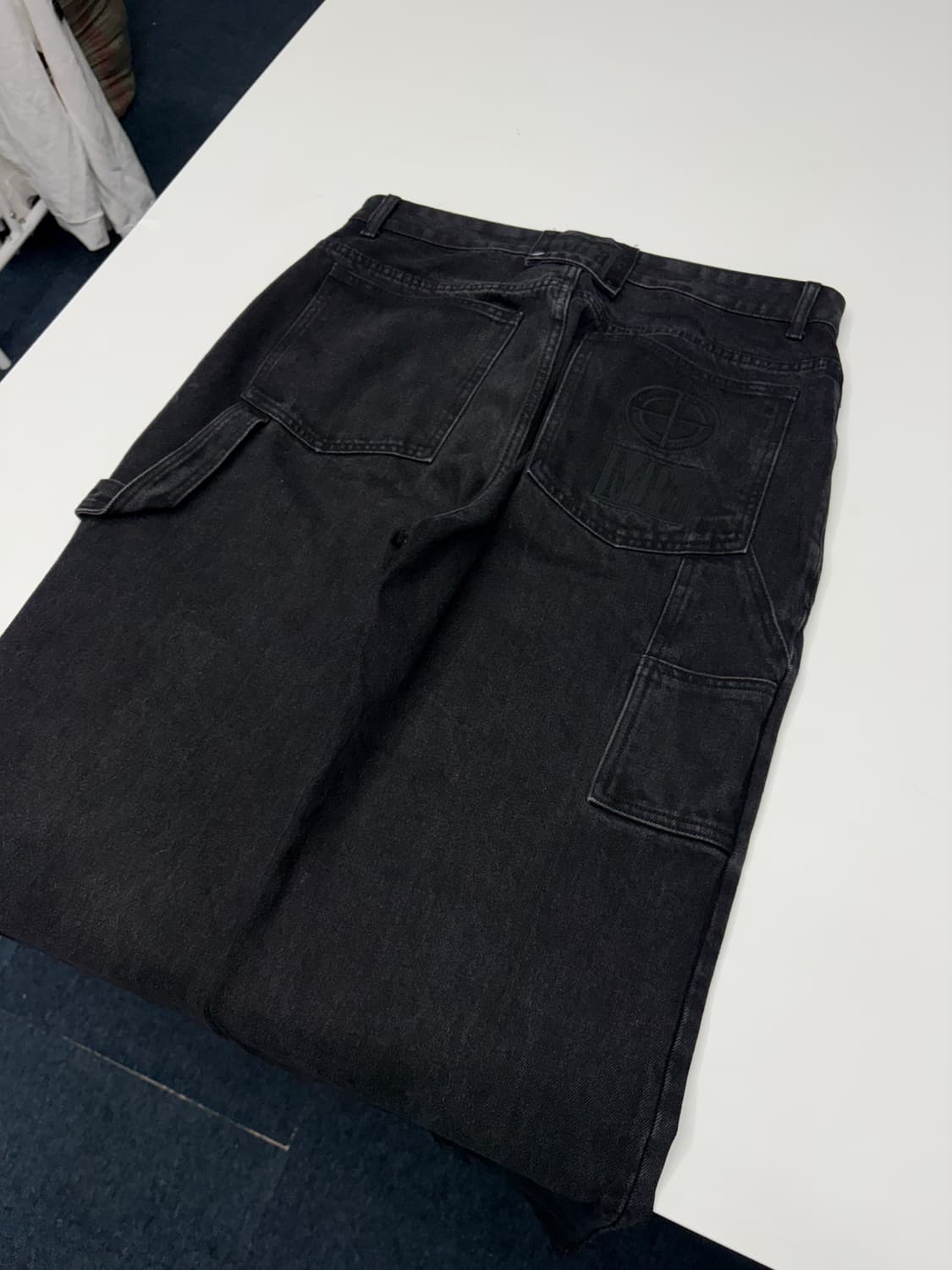 플라스틱프로덕트 블랙 데님 팬츠 상품이미지3