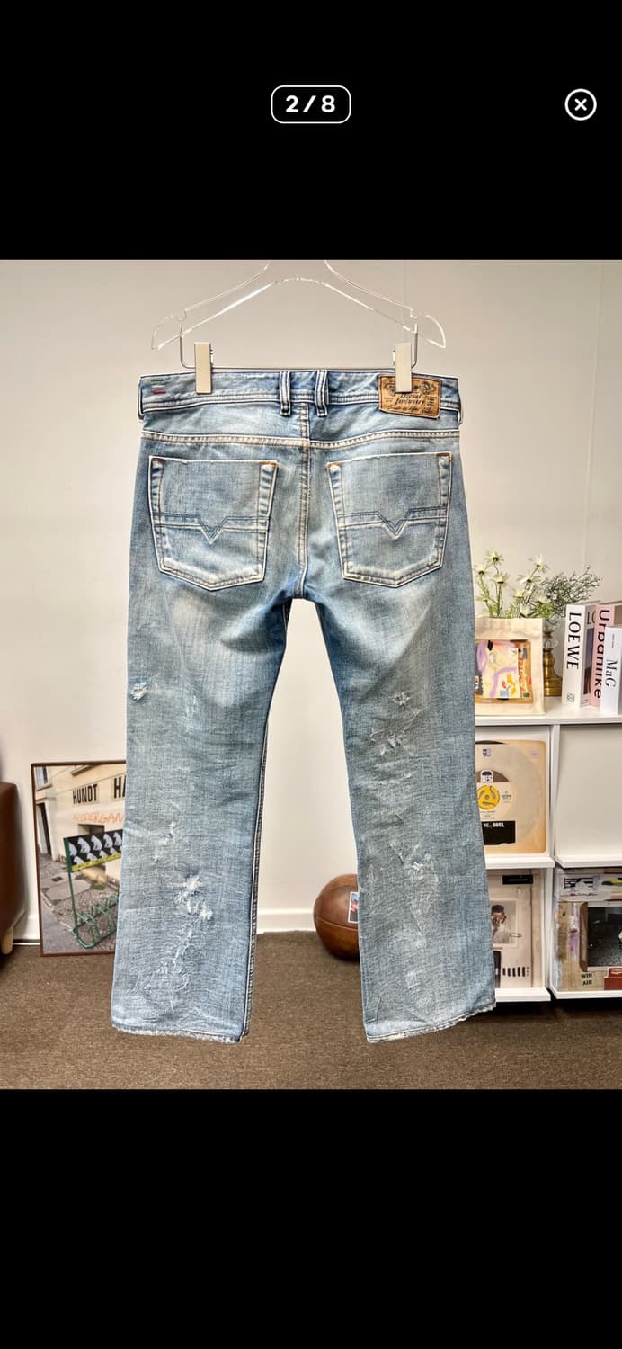 디젤 자티니 연청 플레어진 31 상품이미지3