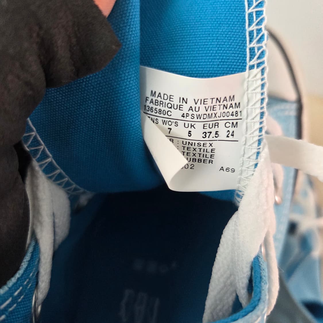 240 컨버스 척 테일러 올스타 시즈널 컬러 라이트 블루 운동화 스니커즈 상품이미지8