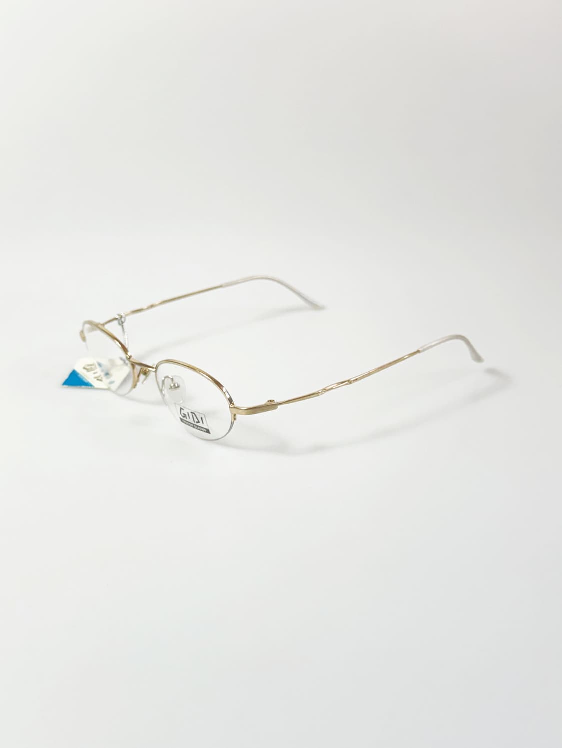 90s 서전 GIDI 골드 오벌 반무테 메탈 빈티지 안경 상품이미지3