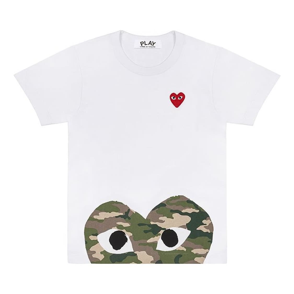 COMME DES GARCONS 카모플라주 엣지 하트 티셔츠 상품이미지4