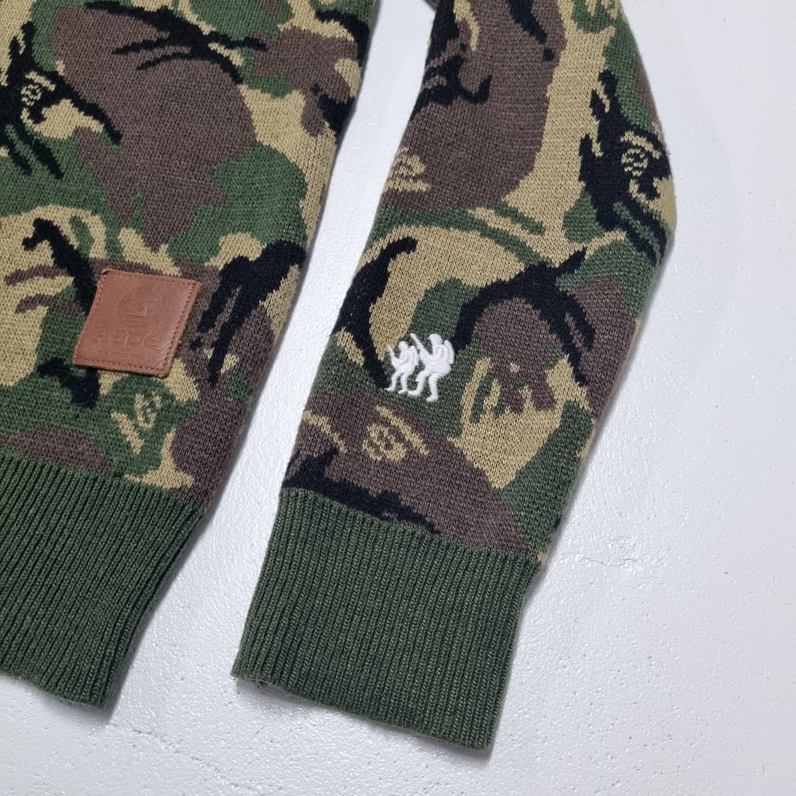 AAPE 카모 니트 - XS 상품이미지7