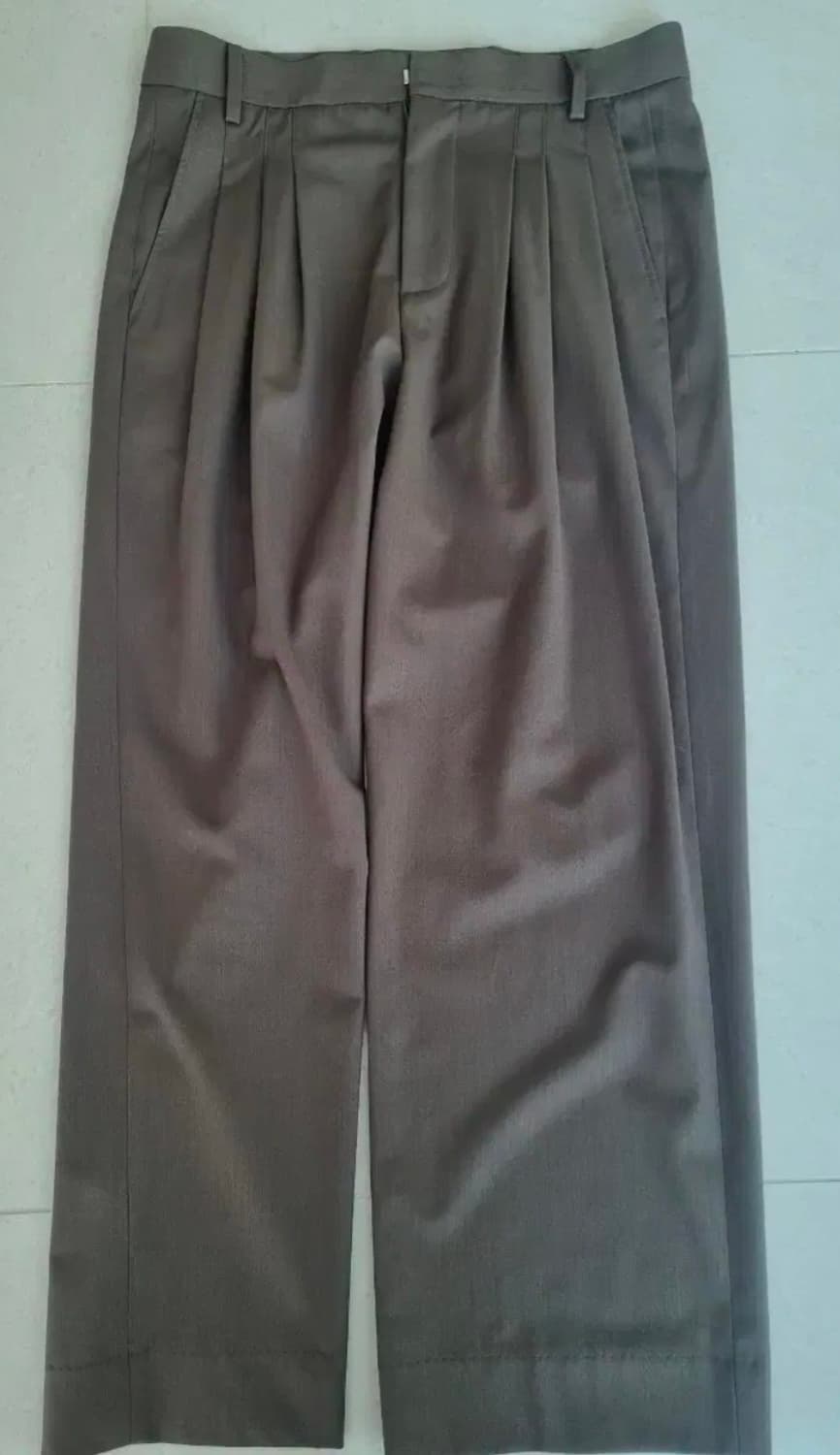 [새상품] 알레그리 다크브라운 와이드슬랙스 90 상품이미지1