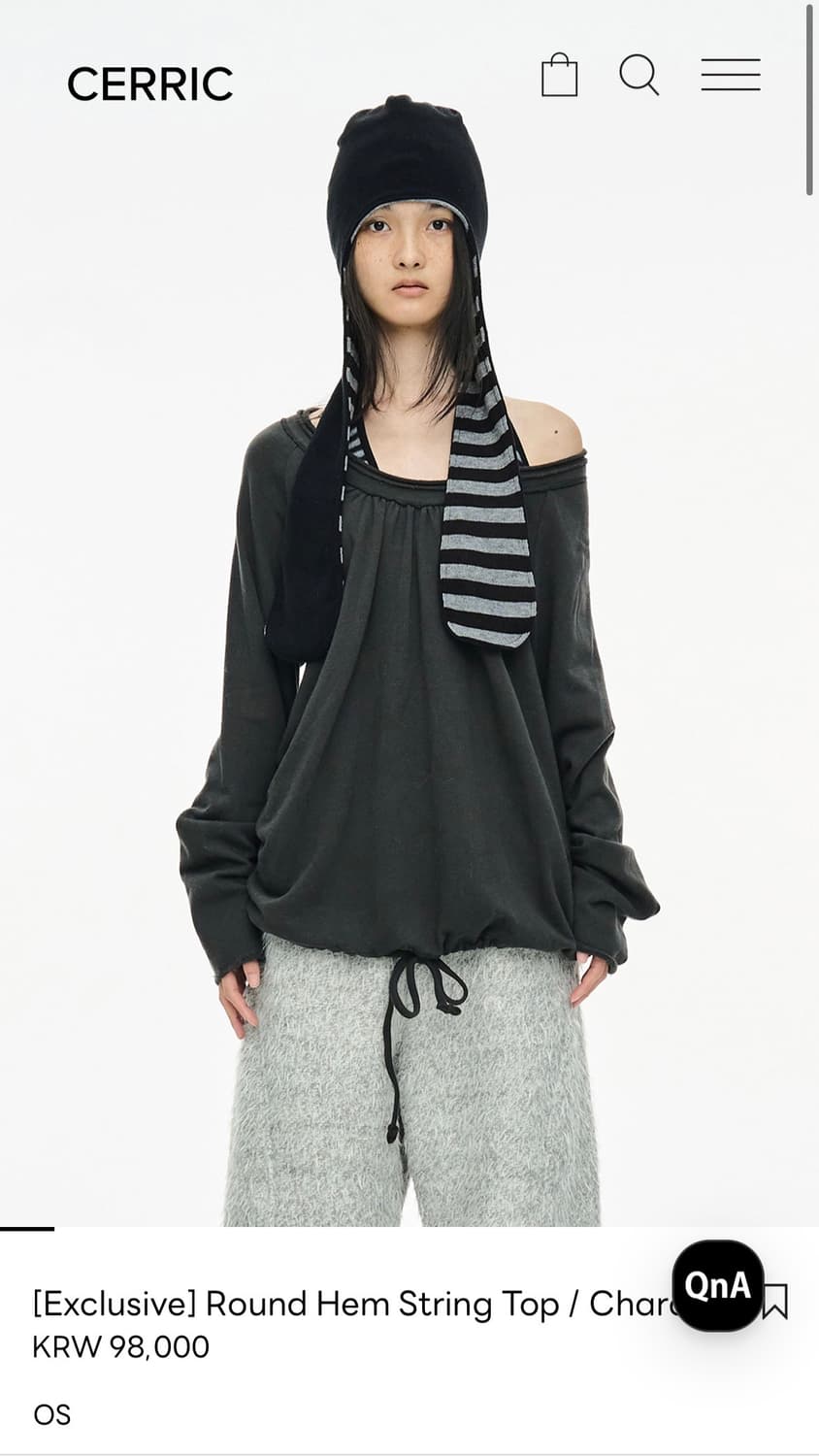 세릭 라운드탑 차콜 + 나시 블랙 세트 상품이미지1