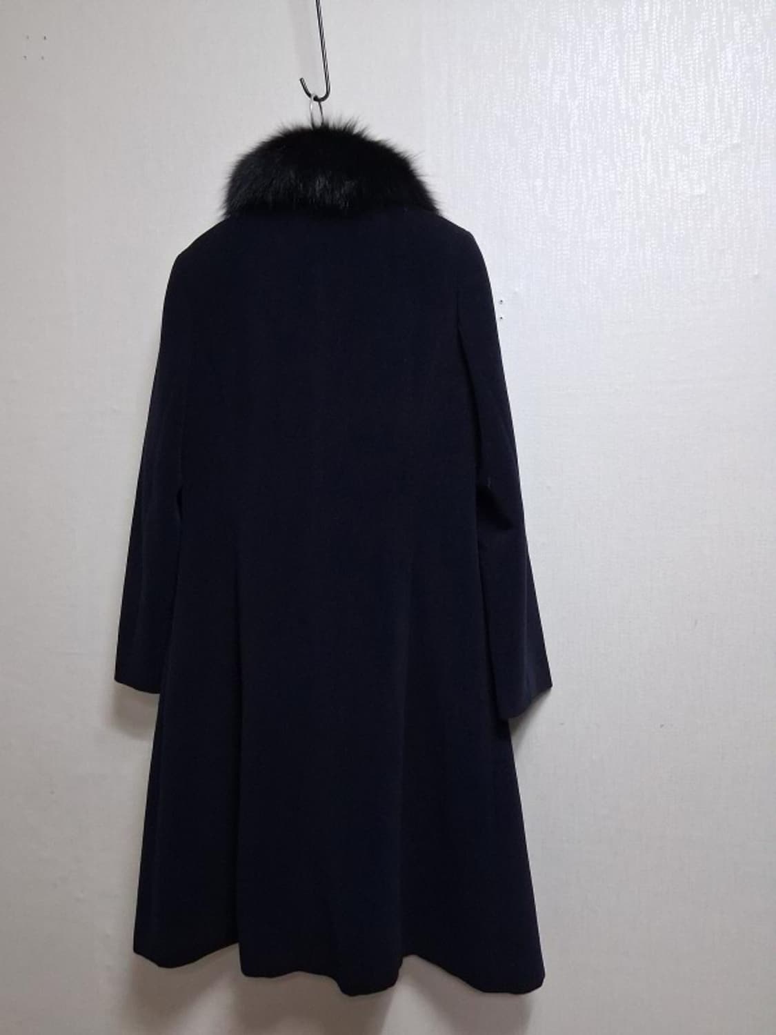 일본수입 cojana 앙고라 더블 롱코트 폭스카라탈부착 순모 66 상품이미지3