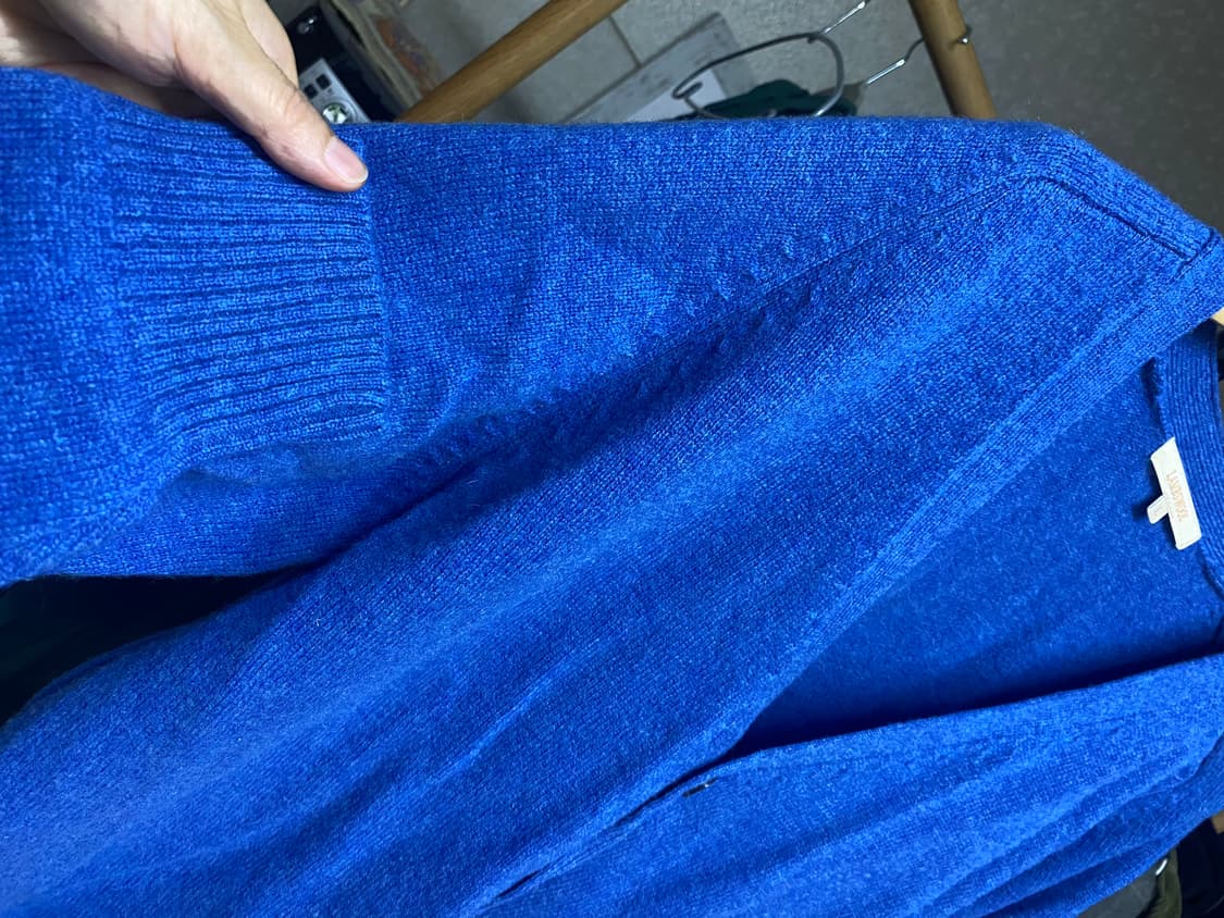 유니클로 램스울 가디건 블루 L 상품이미지4