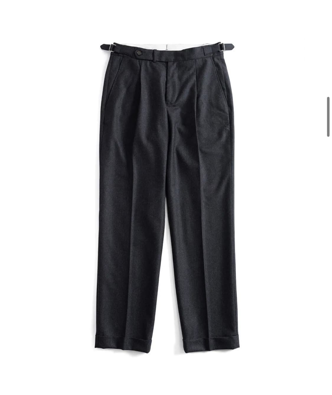 부기홀리데이 테일러드 핏 트라우저 울 팬츠 차콜 상품이미지3
