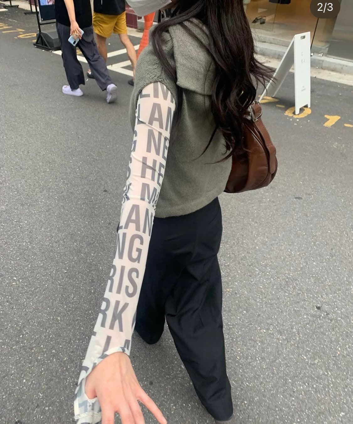 Helmut lang 헬무트랭 시스루탑  상품이미지2