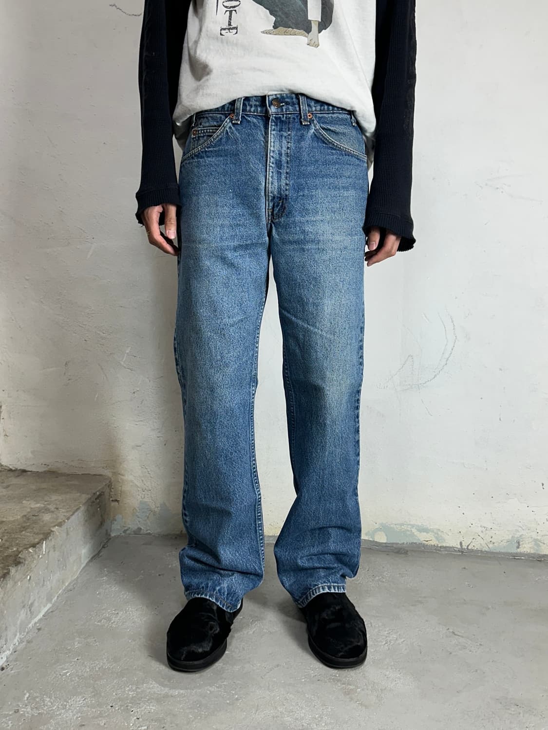 80’s USA 빈티지 리바이스 517 오렌지탭 부츠컷 리바이스 청바지 상품이미지3