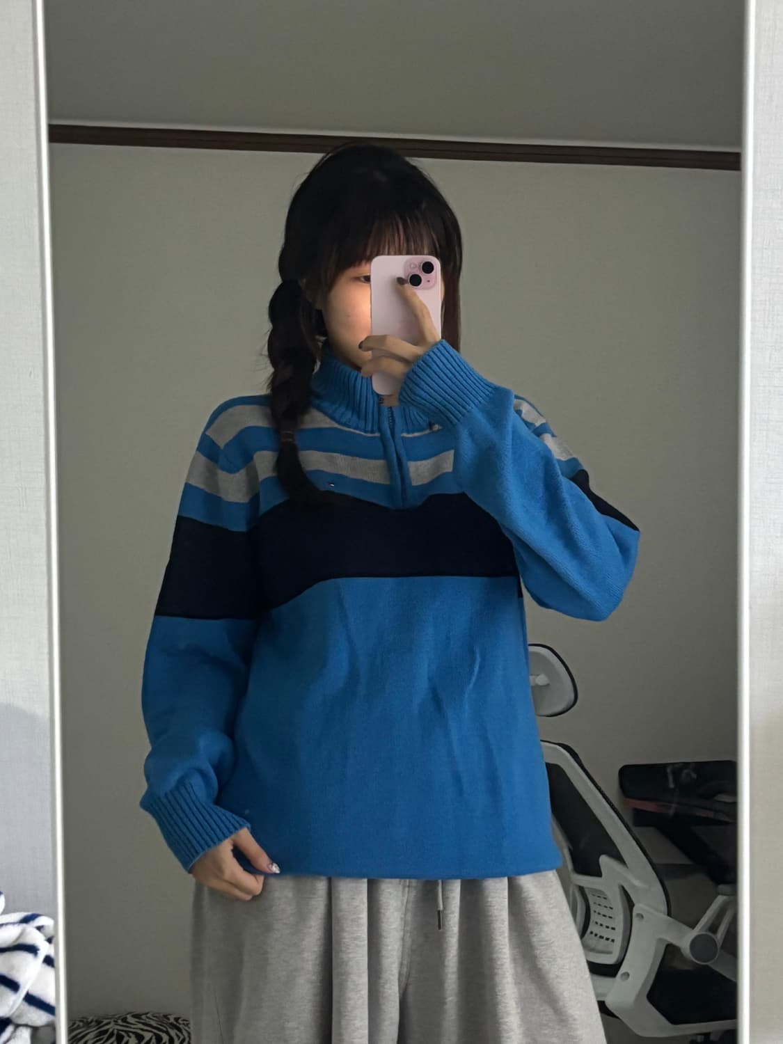 타미힐피거 반집업니트 XL 상품이미지1