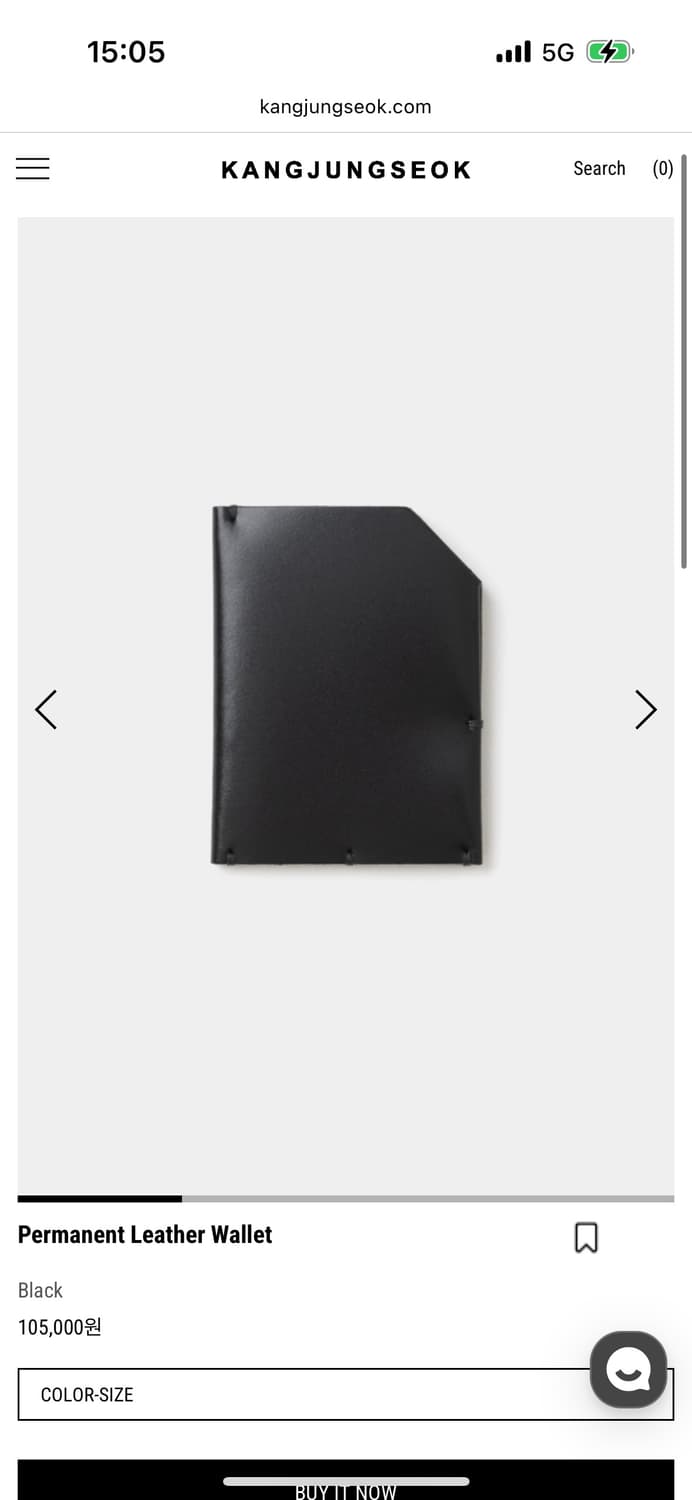 강정석 레더 반지갑 블랙 상품이미지1