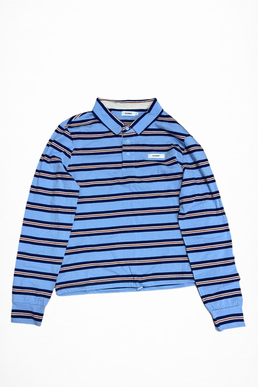 글로니 스트라이프 카라 롱슬리브 상품이미지2