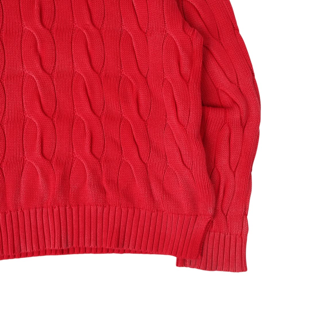 폴로 랄프로렌 피그먼트 롤업 케이블 니트 스웨터 상품이미지4