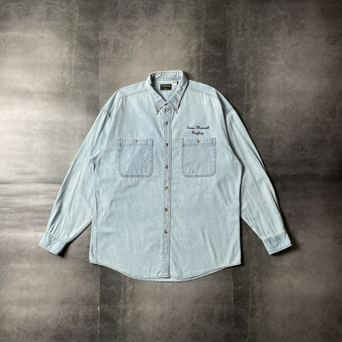 TEXX 빈티지 다운버튼 코튼 데님 셔츠 A00673 상품이미지1