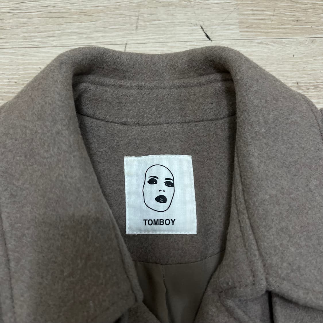 스튜디오 톰보이 여성 더블 롱 코트 [브라운] 80-90-160 상품이미지4