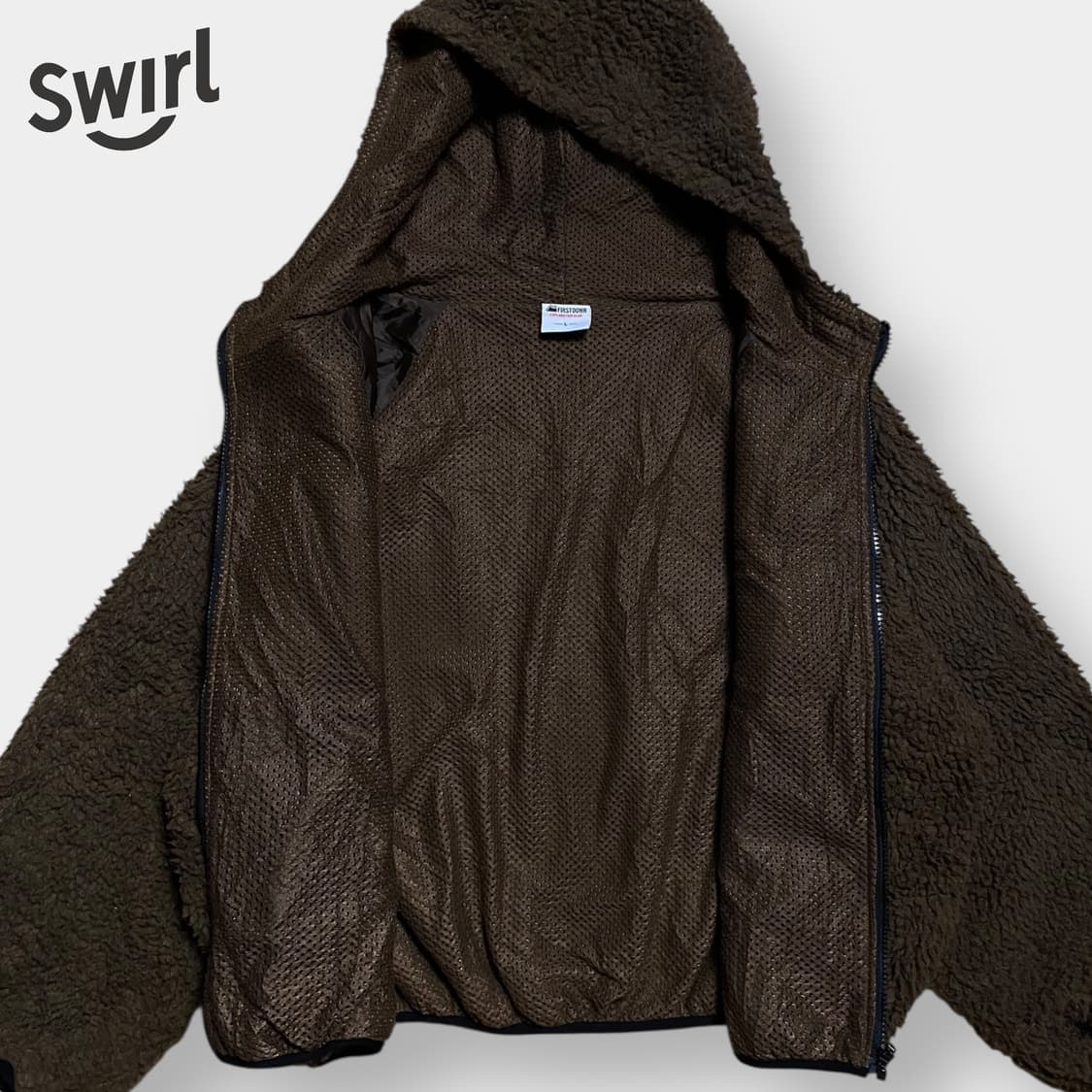🌊Firstdown boa fleece hoodie 상품이미지4