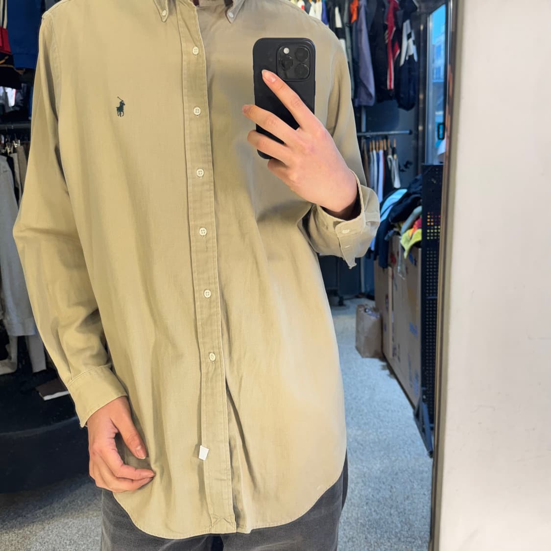 폴로 랄프로렌 셔츠 베이지색 상품이미지2