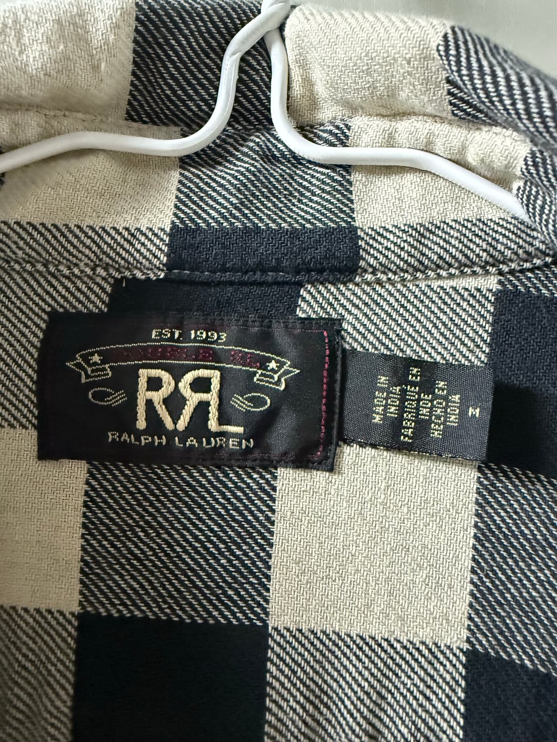 rrl 버팔로 트윌 셔츠 m사이즈 새제품 상품이미지2