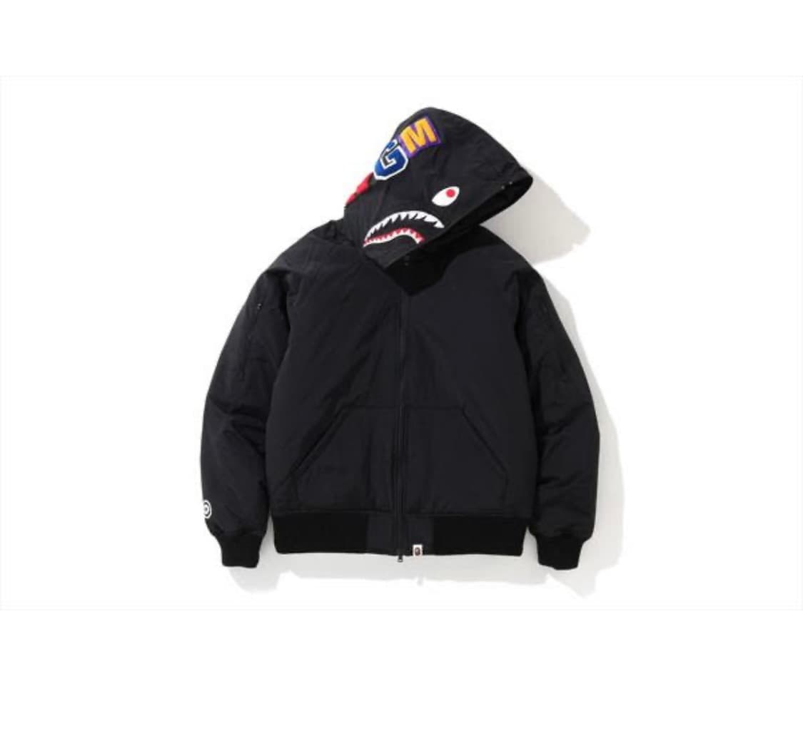 구해요) 베이프 샤크 후드 패딩 상품이미지1