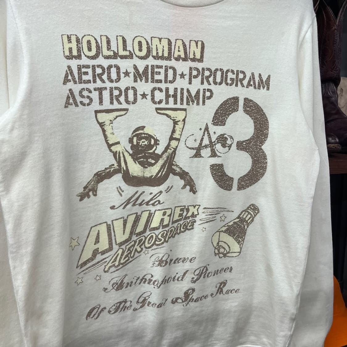 아비렉스 A-75 에어로 스페이스 프린팅 롱슬리브 N462 상품이미지5