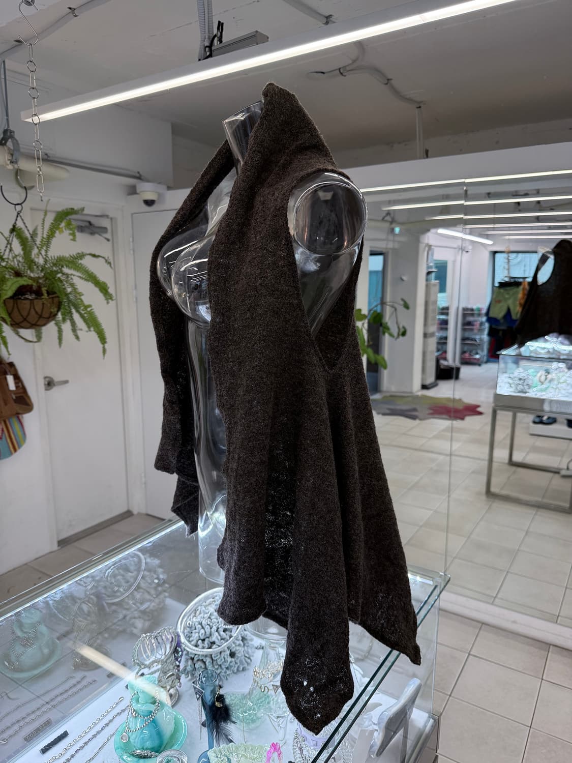 flare knit open vest 상품이미지2