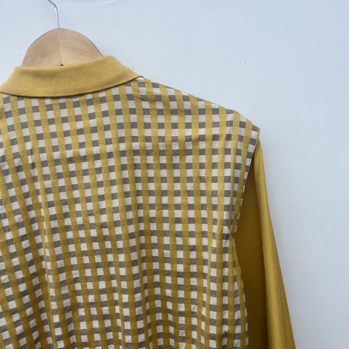 크리스찬 디올 옐로우 체크 패턴 셔츠 여/M 상품이미지6