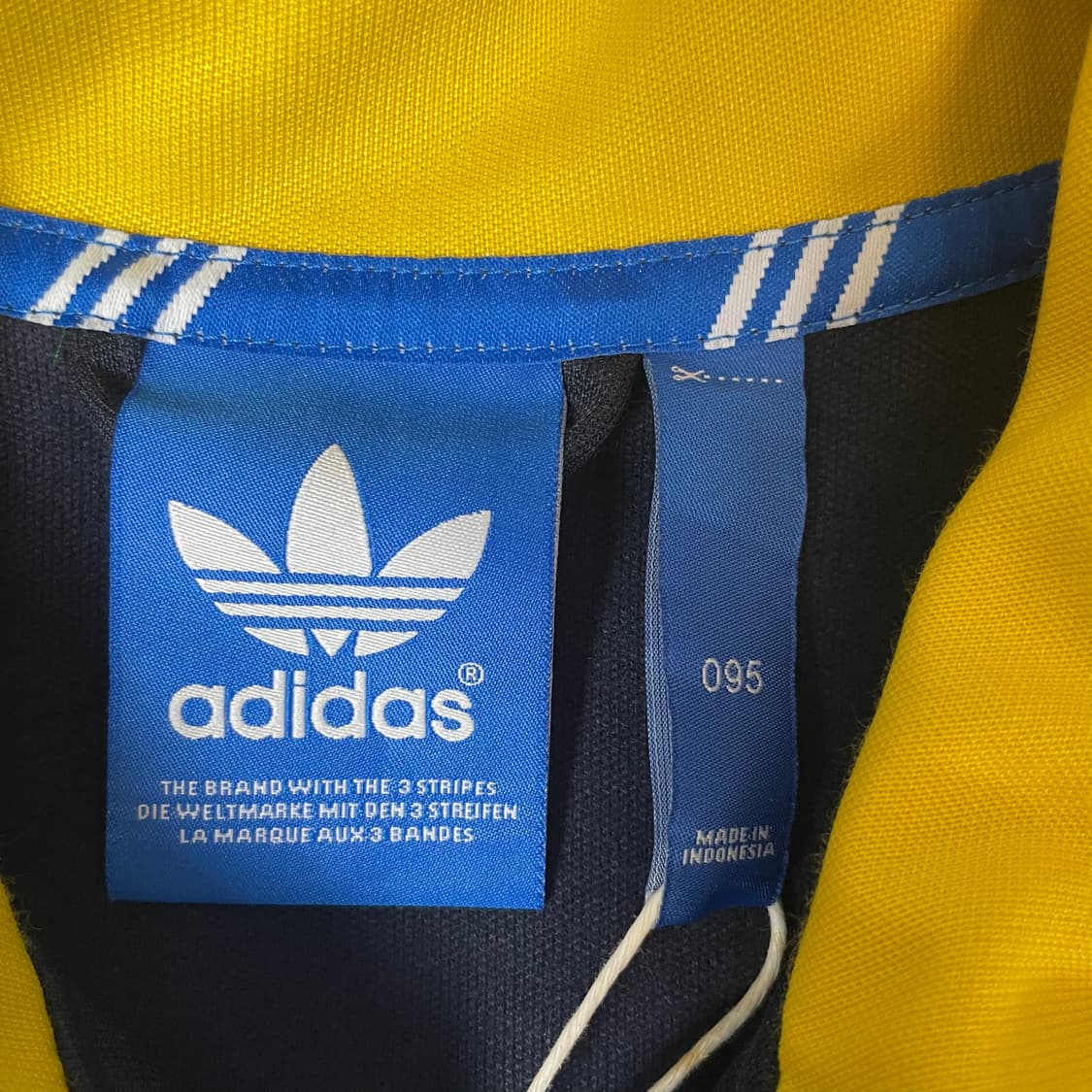 아디다스 90s 유로파 옐로우 배색 트락탑 집업 져지 95 상품이미지4