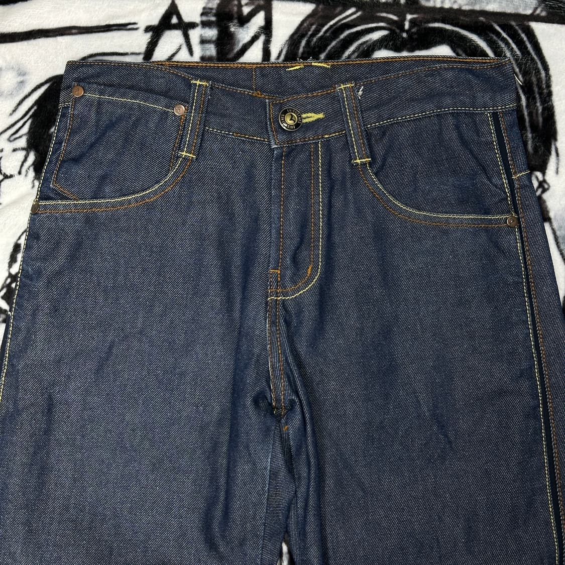 EVISU 에비수 레드 자수 팬츠 상품이미지3