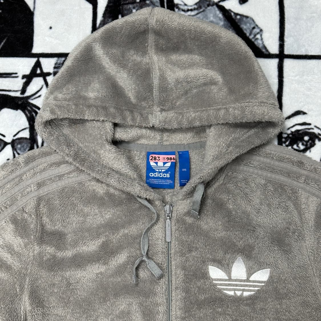 아디다스 쉐르파 후리스 후드 트랙탑 져지 상품이미지4