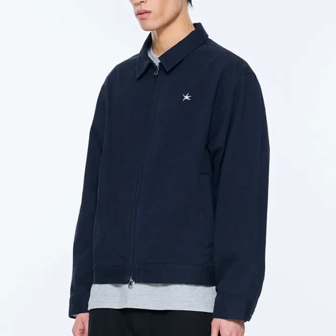 TCM) washed mini logo jacket (dark navy) 상품이미지2
