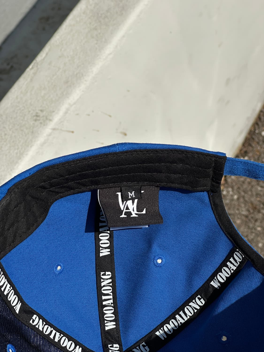 [F] 우알롱 로고 블루 볼캡 모자 상품이미지6