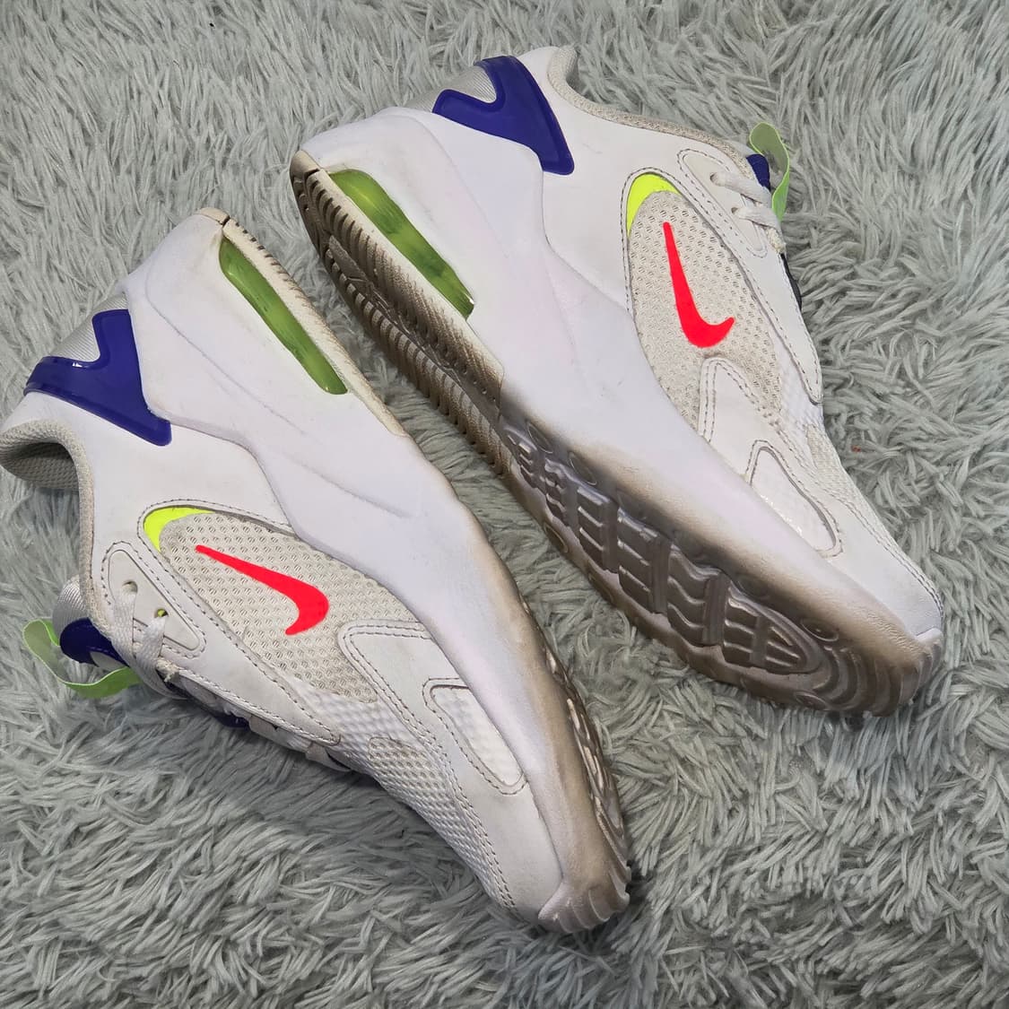 5q-16:나이키 에어맥스 CW1626103 화이트네온 (22.5cm) 상품이미지7