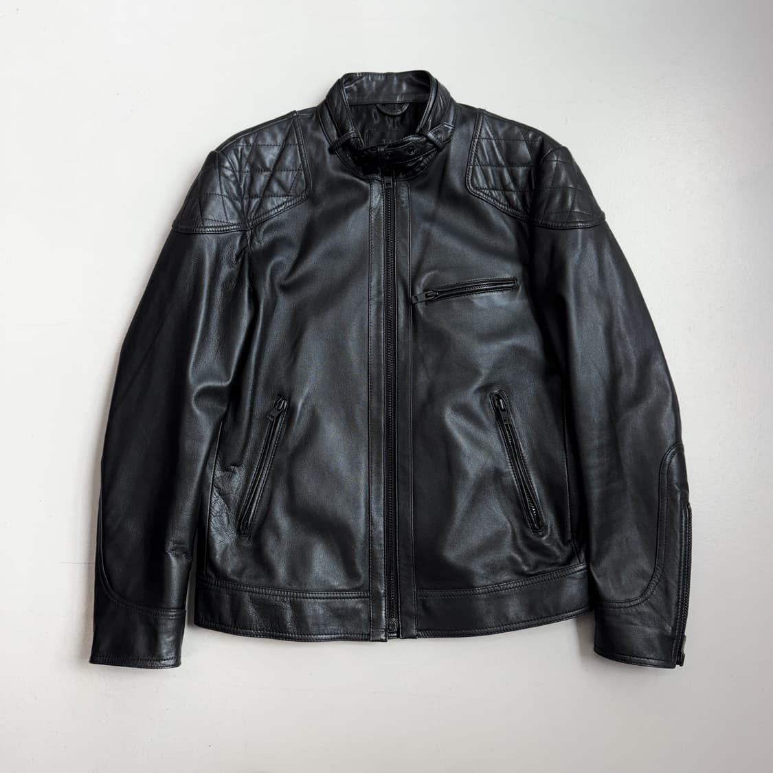 타임 바이커 리얼레더 양가죽 라이더 가죽자켓 상품이미지2