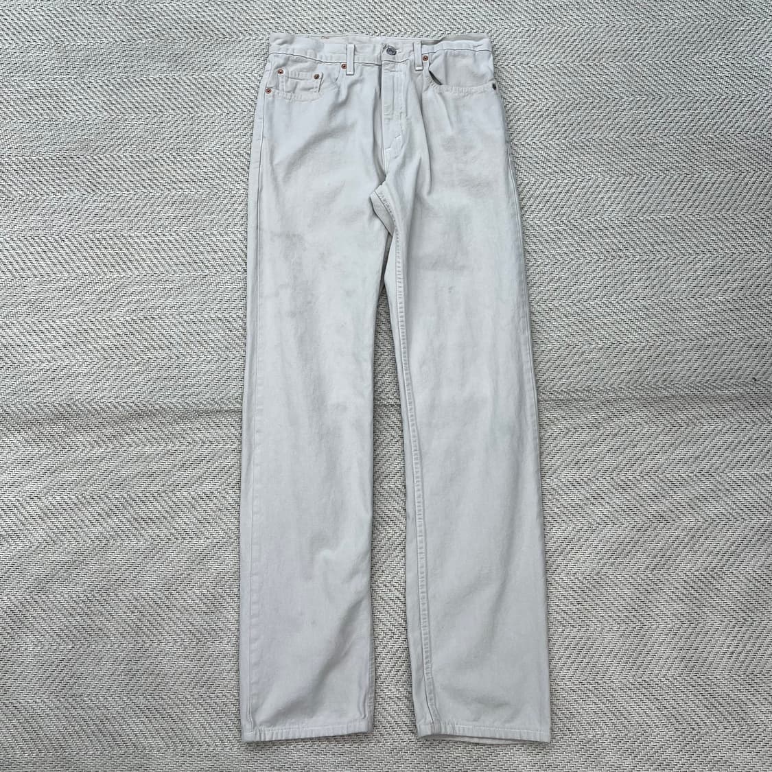 Usa리바이스 505 화이트 데님팬츠 r2417 상품이미지1