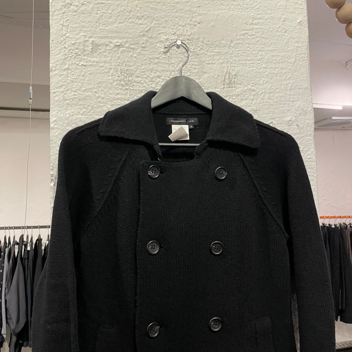 요지야마모토 더블 가디건 상품이미지2