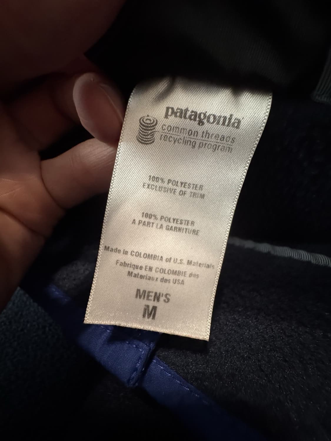 10FW 파타고니아 신칠라 스냅-T 네이비/퍼플 콜롬비아 상품이미지4