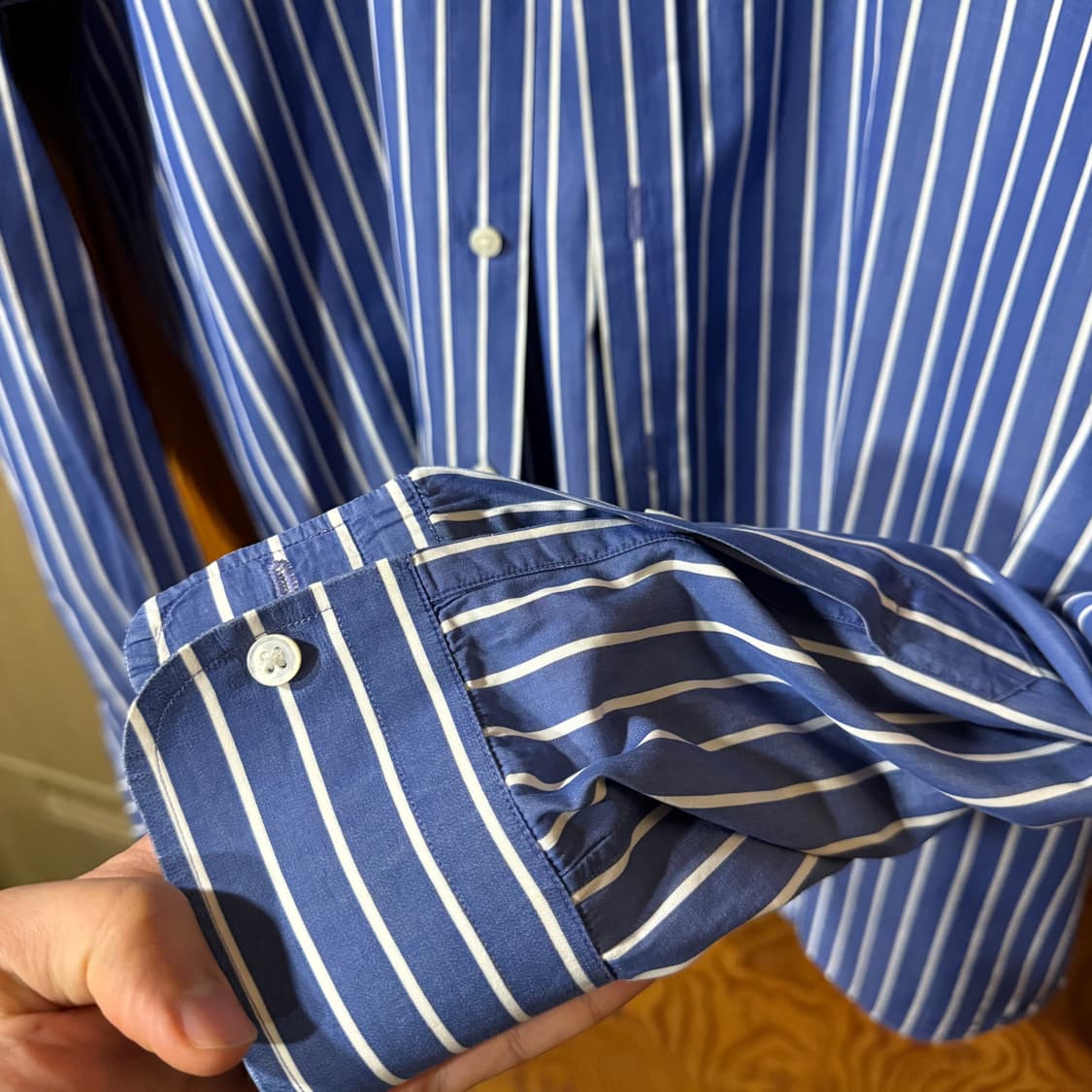 랄프로렌 퍼플라벨 스트라이프 드레스 셔츠 상품이미지5