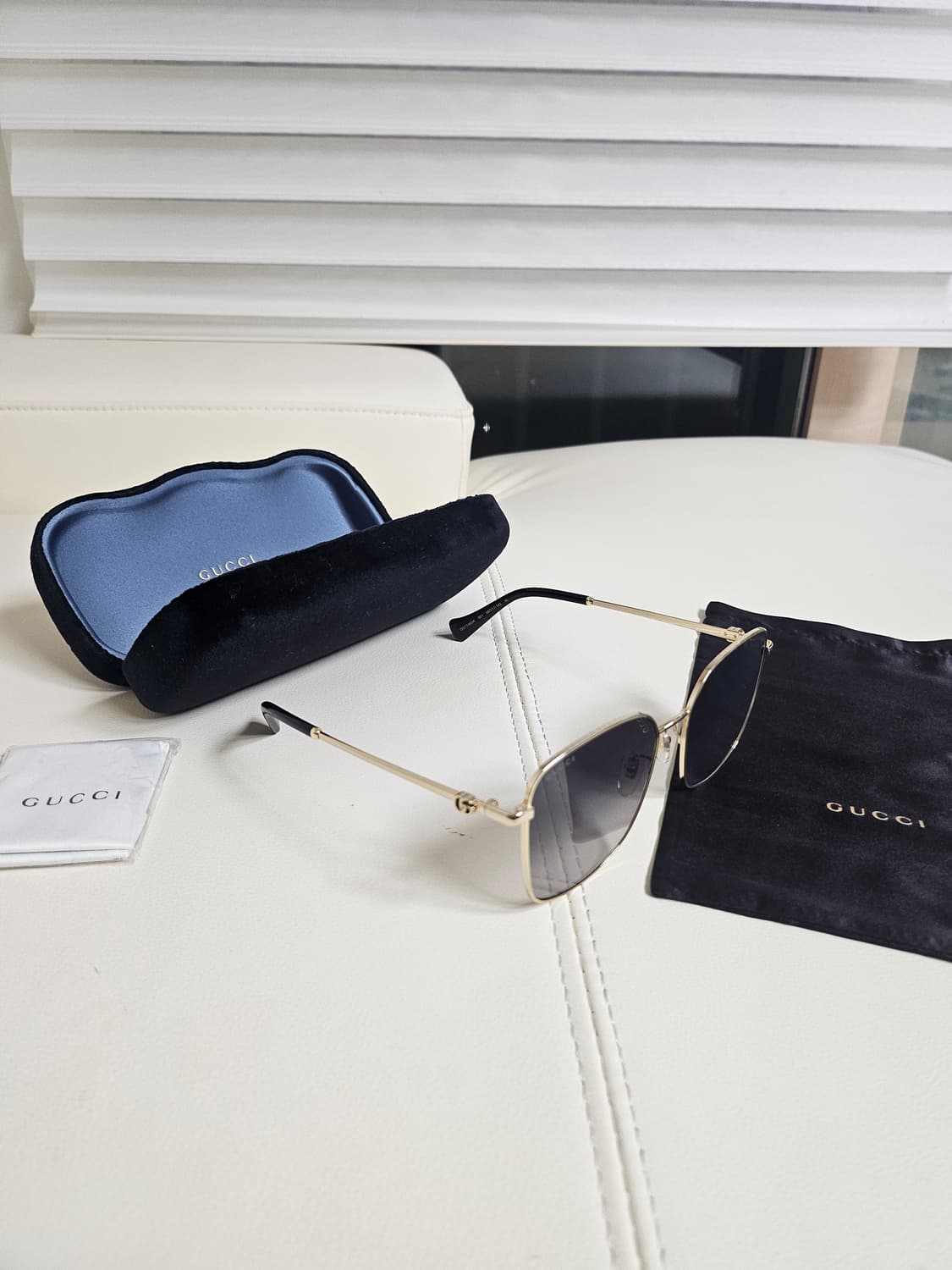 구찌정품 남성 메탈선그라스 새상품  상품이미지2